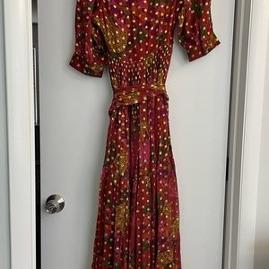 Banana Flower Maxi Dress